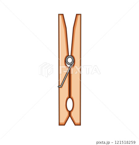 plastic clothespin cartoon vector illustration plastic clothespin cartoon vector illustration 121518259