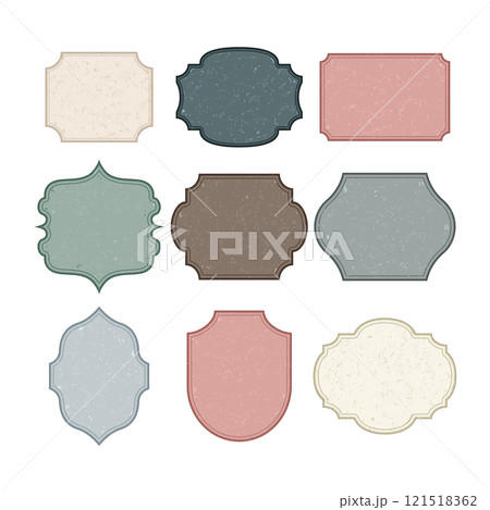 vintage badge set cartoon vector illustration 121518362