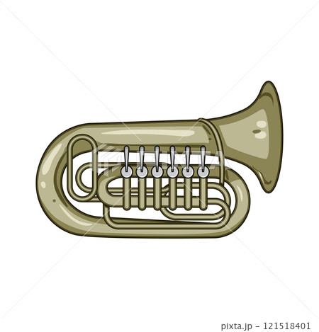 bell tuba cartoon vector illustration 121518401
