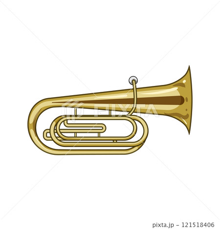 brass tuba cartoon vector illustration brass tuba cartoon vector illustration 121518406