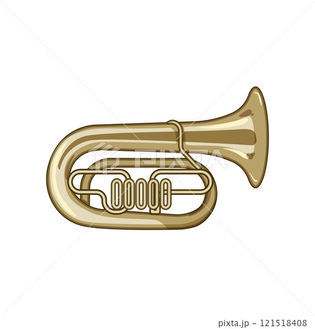 music tuba cartoon vector illustration 121518408