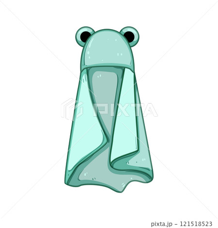 gift hooded baby towel cartoon vector illustration 121518523