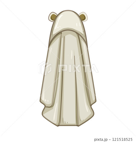 warm hooded baby towel cartoon vector illustration 121518525