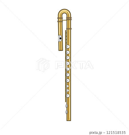 tone flute cartoon vector illustration 121518535