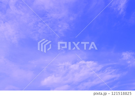 雲のある青空(背景素材) 121518825