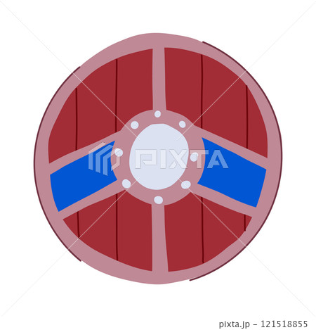defense viking shield cartoon vector illustration 121518855