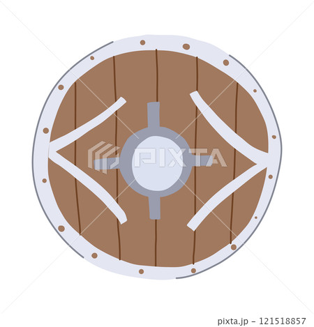 battle viking shield cartoon vector illustration 121518857