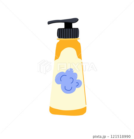 organic shampoo baby cartoon vector illustration organic shampoo baby cartoon vector illustration 121518990