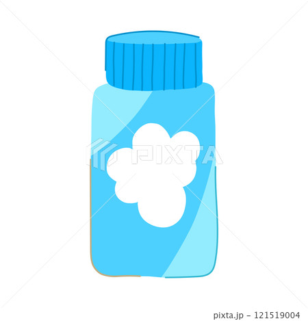 crib powder baby cartoon vector illustration 121519004