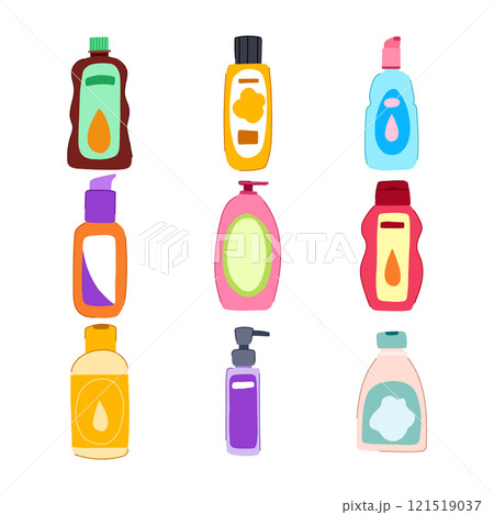 oil baby set cartoon vector illustration 121519037
