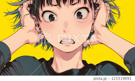 想定外のことを目にして驚いている様子