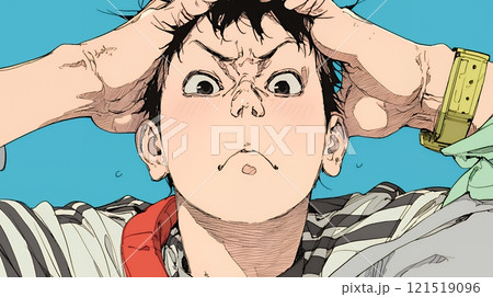 想定外のことを目にして驚いている様子