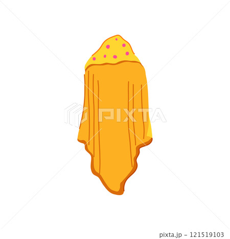 organic hooded baby towel cartoon vector illustration 121519103