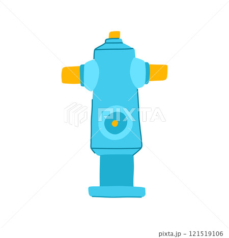 city fire hydrant cartoon vector illustration 121519106