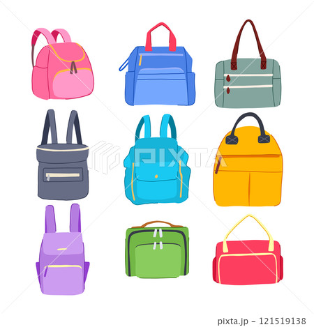 diaper bag set cartoon vector illustration 121519138