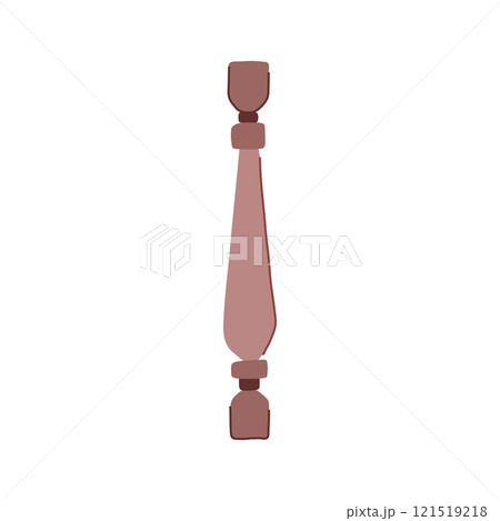 construction balustrade wooden cartoon vector illustration 121519218