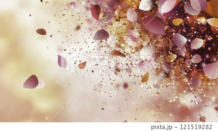 spring background with flowers and bokeh 121519282