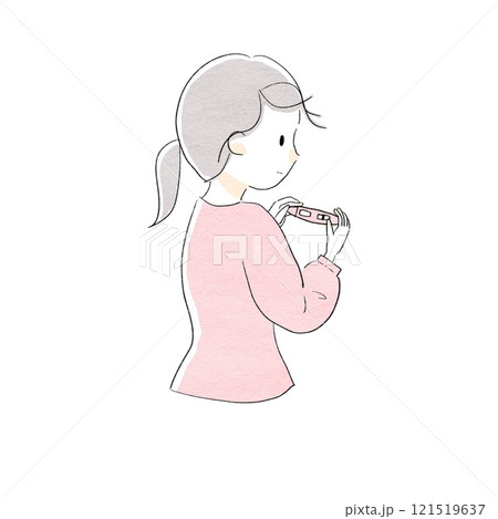 妊娠検査薬で陰性だった女性 121519637