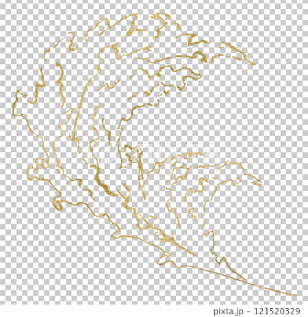 Hand drawn pampas grass, golden outlines tropical wedding element, Bohemian isolated illustration Hand drawn pampas grass, golden outlines tropical wedding element, Bohemian isolated illustration 121520329