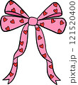 Valentine cute doodle ribbon bow illustration by hand drawn. 121520400