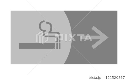Direction sign on a panel 121520867