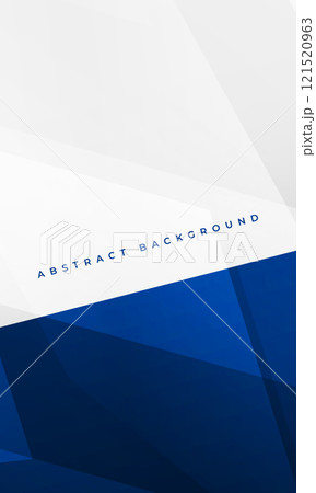 White and blue modern abstract vertical cover background with geometric shapes. 121520963