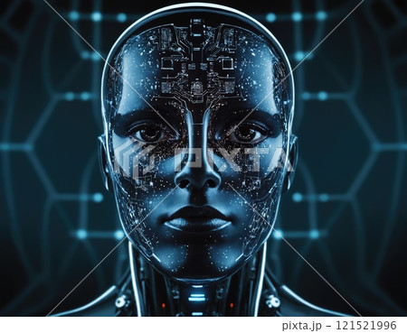 Abstract Artificial intelligence. Technology web background. 121521996