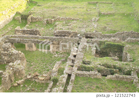 Panorama of the ruins of the roman archeological park 121522743