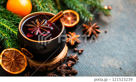 Delicious mulled wine for christmas. Christmas drinks Delicious mulled wine for christmas. Christmas drinks 121523239