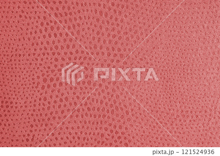 Cloth structure of jacquard red fabric with abstract shabby spotted texture closeup, macro Cloth structure of jacquard red fabric with abstract shabby spotted texture closeup, macro 121524936