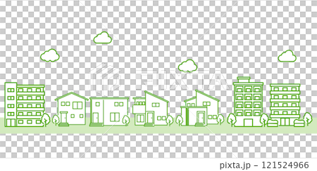 Simple cityscape illustration 121524966
