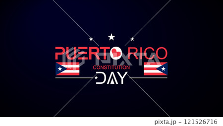 Celebrating Puerto Rico Stunning Illustration for Constitution Day 121526716