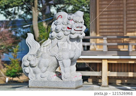 八坂神社の狛犬(平塚市田村)(冬、十二月) 八坂神社の狛犬(平塚市田村)(冬、十二月) 121526968