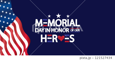Memorial Day Tribute Honoring Those Who Served 121527434