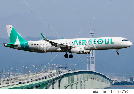 エアーソウルA321関西空港アブローチ エアーソウルA321関西空港アブローチ 121527505