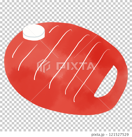 水彩風格紅色熱水瓶插畫 121527529