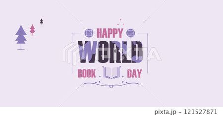 Design World Book Day Illustration 121527871