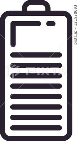 Displaying a full battery charge indicator with all bars completely filled, representing maximum power level and readiness for immediate use in portable electronic devices Displaying a full battery charge indicator with all bars completely filled, representing maximum power level and readiness for immediate use in portable electronic devices 121528693