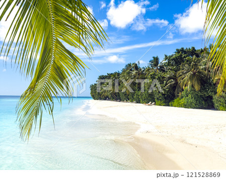 Beach resort in the Maldives, Asia Beach resort in the Maldives, Asia 121528869