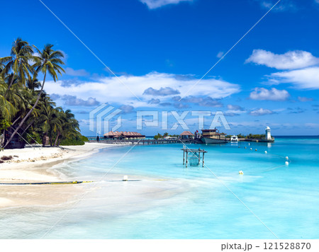 Beach resort in the Maldives, Asia Beach resort in the Maldives, Asia 121528870