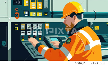 The ETO conducts regular safety checks on all electronic systems ensuring they meet the highest standards for safe operation at sea 121531365
