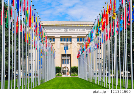 スイスジュネーブにある国連本部 スイスジュネーブにある国連本部 121531660