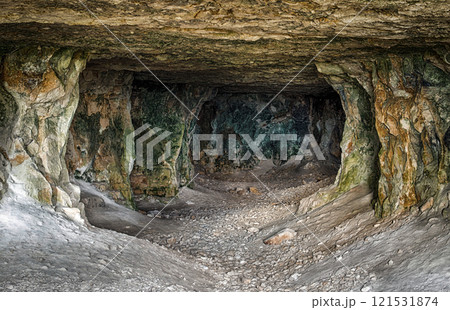 Abandoned limestone tunnels 121531874