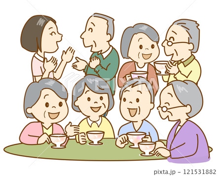 高齢者の交流の場 楽しい時間 高齢者の交流の場 楽しい時間 121531882