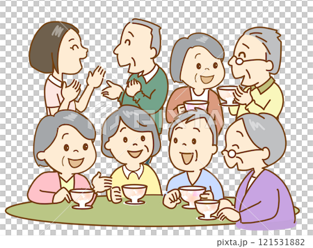 高齢者の交流の場 楽しい時間 高齢者の交流の場 楽しい時間 121531882