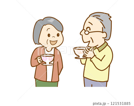 高齢者の交流　楽しい時間 121531885