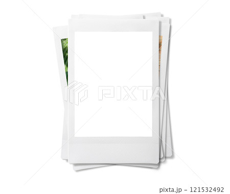 積み重ねたインスタントフィルムの画像合成用フレーム 121532492