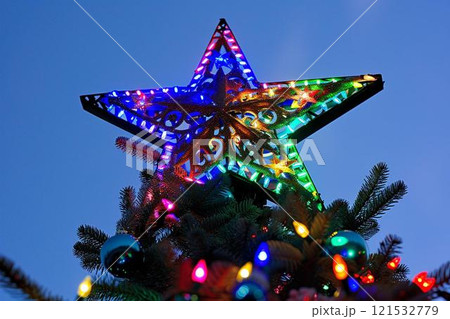 Illuminated Star Treetopper: Festive Holiday Decoration 121532779
