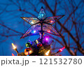 Illuminated Star Tree Topper with Festive Ornaments 121532780