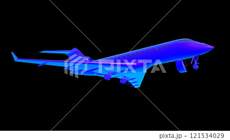 Bombardier 6000 plane for reference 3D rendering 121534029